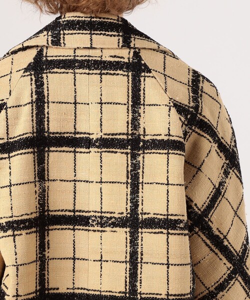 MARTIN GRANT(マーティングラント)の「MARTIN GRANT COCOON COAT グレンチェック コクーンコート(チェスターコート・レディース・ライトベージュ・36)」の7枚目の写真