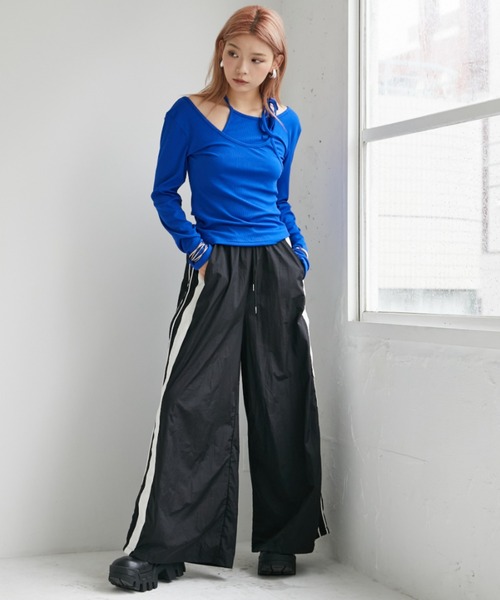 SIDELINE WIDE PANTS サイドラインワイドパンツ（その他パンツ