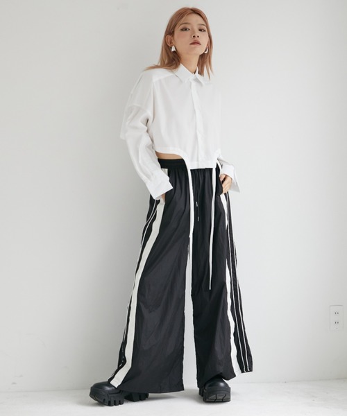 パンツ personsoul wide pants SIDELINE WIDE PANTS サイドラインワイドパンツ（その他パンツ
