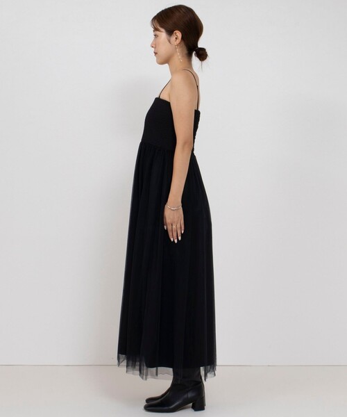 NOLLEY’S Sophi(ノーリーズソフィ)の「《手洗い可能》チュールビスチェワンピース(ワンピース・レディース・ブラック・38)」の17枚目の写真