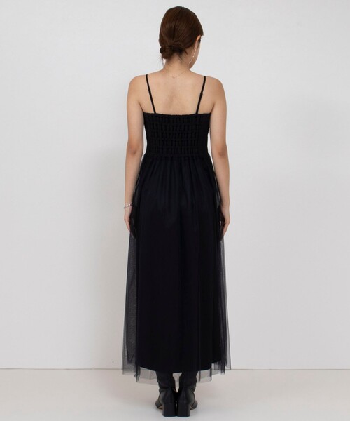 NOLLEY’S Sophi(ノーリーズソフィ)の「《手洗い可能》チュールビスチェワンピース(ワンピース・レディース・ブラック・38)」の18枚目の写真