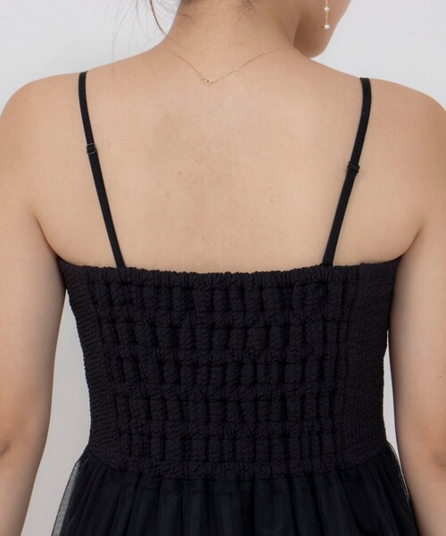 NOLLEY’S Sophi(ノーリーズソフィ)の「《手洗い可能》チュールビスチェワンピース(ワンピース・レディース・ブラック・38)」の20枚目の写真