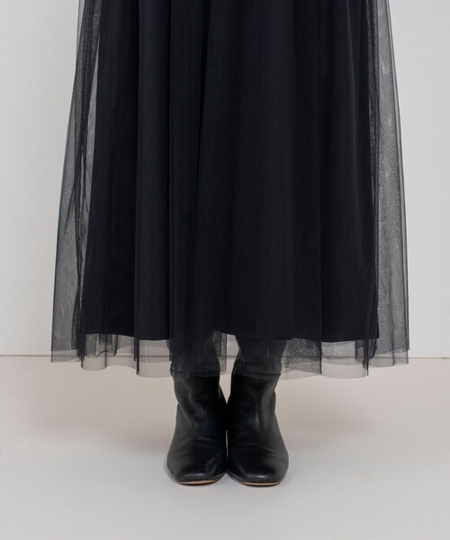NOLLEY’S Sophi(ノーリーズソフィ)の「《手洗い可能》チュールビスチェワンピース(ワンピース・レディース・ブラック・38)」の21枚目の写真