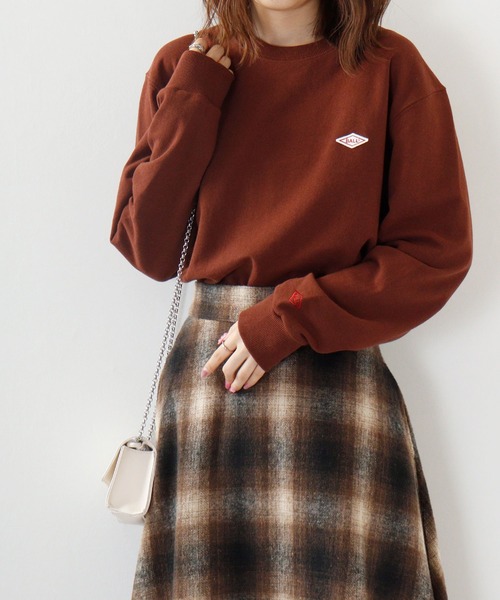 BALL（ボール）の「BALL OE裏毛ワンポイントロゴトレーナー（スウェット・メンズ・グリーン/カーキ/キャメル/ブラック/ダークグレー/ブルー/モカ/ブラウン/オフホワイト/チャコール/ネイビー/トップグレー・L/LL/M）」の7枚目の写真