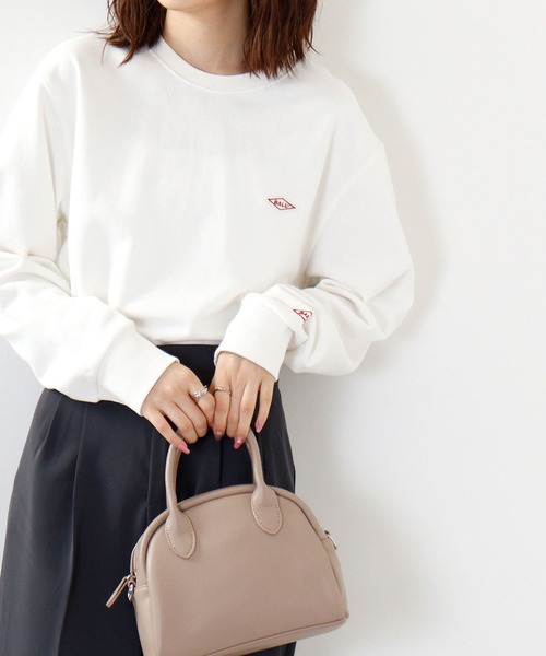 BALL（ボール）の「BALL OE裏毛ワンポイントロゴトレーナー（スウェット・メンズ・グリーン/カーキ/キャメル/ブラック/ダークグレー/ブルー/モカ/ブラウン/オフホワイト/チャコール/ネイビー/トップグレー・L/LL/M）」の2枚目の写真