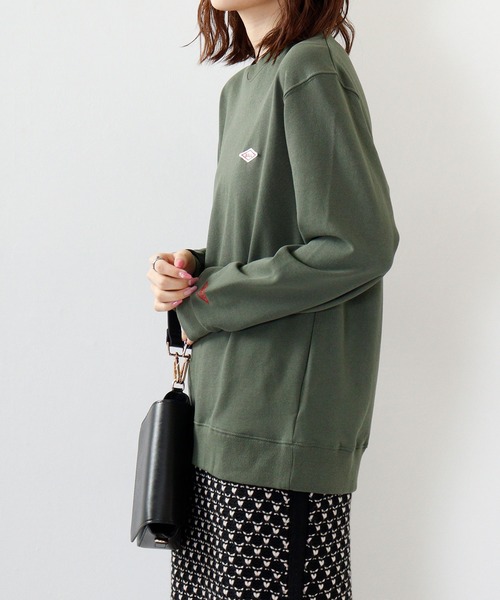 BALL（ボール）の「BALL OE裏毛ワンポイントロゴトレーナー（スウェット・メンズ・グリーン/カーキ/キャメル/ブラック/ダークグレー/ブルー/モカ/ブラウン/オフホワイト/チャコール/ネイビー/トップグレー・L/LL/M）」の9枚目の写真