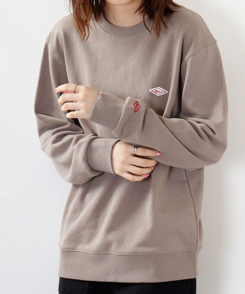 BALL（ボール）の「BALL OE裏毛ワンポイントロゴトレーナー（スウェット・メンズ・グリーン/カーキ/キャメル/ブラック/ダークグレー/ブルー/モカ/ブラウン/オフホワイト/チャコール/ネイビー/トップグレー・L/LL/M）」の8枚目の写真