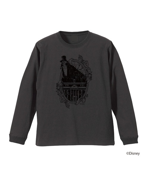 COMMON WARE（コモンウェアー）の「FD キャラチョイ:Disney ディズニー HauntedMansion ホーンテッドマンション ロンTシャツ（Tシャツ/カットソー・レディース・スミクロ/ホワイト・M/L）」の2枚目の写真