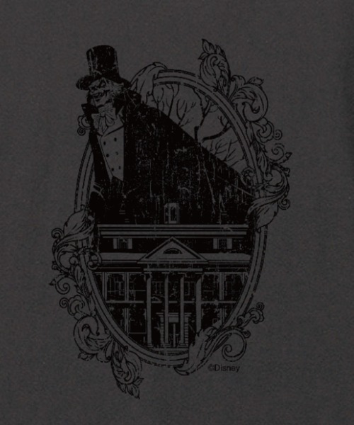 COMMON WARE（コモンウェアー）の「FD キャラチョイ:Disney ディズニー HauntedMansion ホーンテッドマンション ロンTシャツ（Tシャツ/カットソー・レディース・スミクロ/ホワイト・M/L）」の4枚目の写真