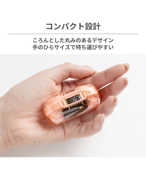 VERTEX Bluetooth5.3対応 完全ワイヤレスイヤホン CLEAR