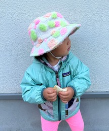 GRIN BUDDY（グリンバディ）の「【 Little Grin Buddy / リトルグリンバディ】【ベビー】ボア柄ハット　/　Boa Flo Hat（ハット）」