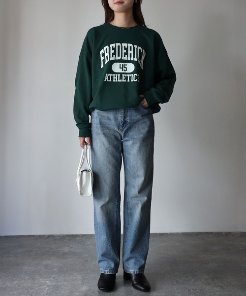 Riberry（リベリー）の「FREDERICKプリントトレーナー（スウェット・レディース・オートミール/ブラック/ネイビー/グリーン/アイボリー/チャコールグレー・FREE）」の12枚目の写真