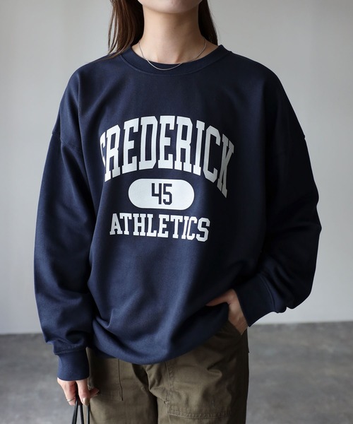 Riberry（リベリー）の「FREDERICKプリントトレーナー（スウェット・レディース・オートミール/ブラック/ネイビー/グリーン/アイボリー/チャコールグレー・FREE）」の13枚目の写真