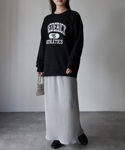 Riberry（リベリー）の「FREDERICKプリントトレーナー（スウェット・レディース・オートミール/ブラック/ネイビー/グリーン/アイボリー/チャコールグレー・FREE）」の21枚目の写真