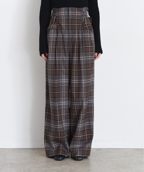 Eimee Law（エイミーロウ）の「ロゴテープベルト タックワイドパンツ（その他パンツ・レディース・ブラック/チャコールグレー/ダークベージュ/ブラウン/グレー系・38/FREE）」の14枚目の写真