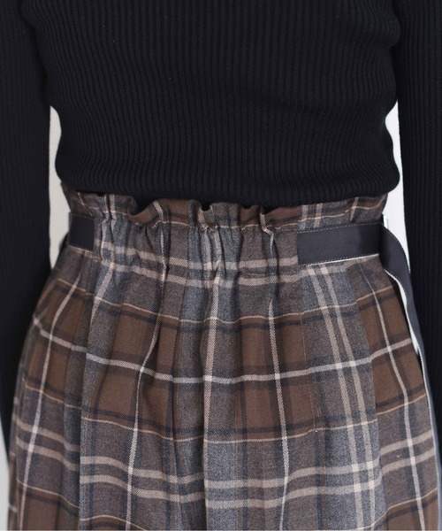 Eimee Law（エイミーロウ）の「ロゴテープベルト タックワイドパンツ（その他パンツ・レディース・ブラック/チャコールグレー/ダークベージュ/ブラウン/グレー系・38/FREE）」の17枚目の写真