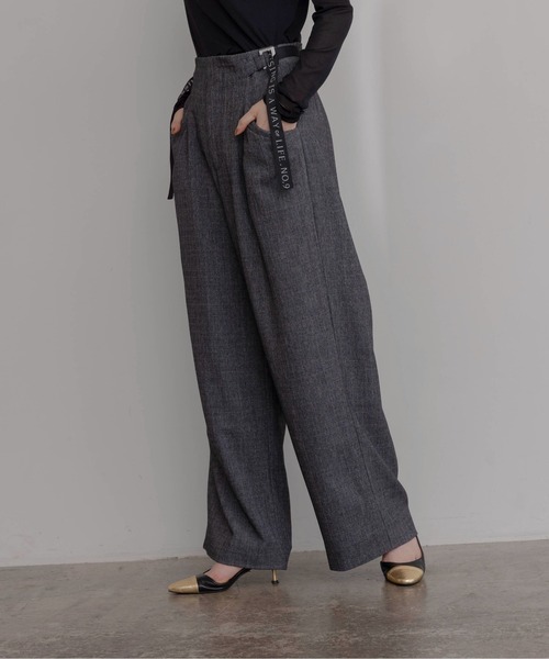 Eimee Law（エイミーロウ）の「ロゴテープベルト タックワイド