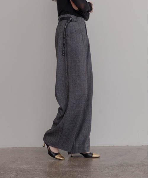 Eimee Law（エイミーロウ）の「ロゴテープベルト タックワイド