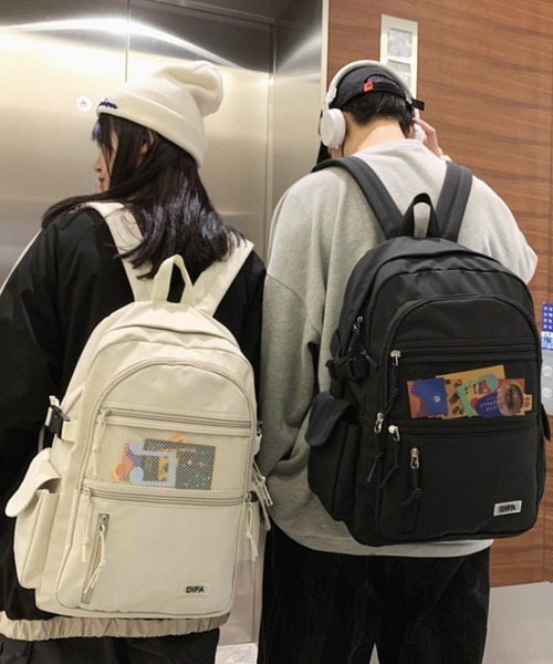 Miniministore（ミニミニストア）の「a4リュックサック レディース おしゃれ（バックパック/リュック・レディース・ラベンダー/アイボリー/ブラック・フリー）」の4枚目の写真