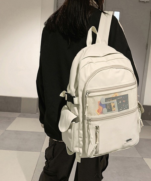 Miniministore（ミニミニストア）の「a4リュックサック レディース おしゃれ（バックパック/リュック・レディース・ラベンダー/アイボリー/ブラック・フリー）」の6枚目の写真