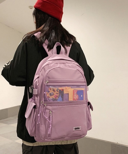 Miniministore（ミニミニストア）の「a4リュックサック レディース おしゃれ（バックパック/リュック・レディース・ラベンダー/アイボリー/ブラック・フリー）」の8枚目の写真