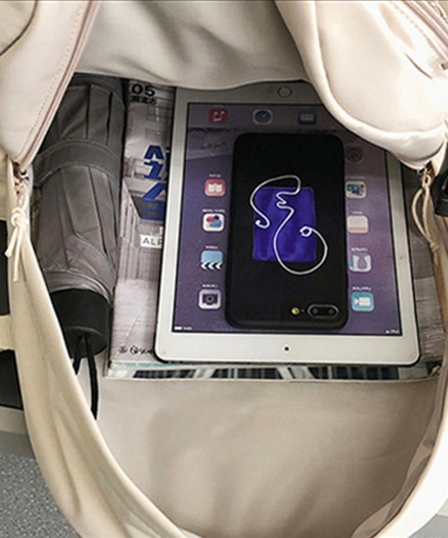 Miniministore（ミニミニストア）の「a4リュックサック レディース おしゃれ（バックパック/リュック・レディース・ラベンダー/アイボリー/ブラック・フリー）」の22枚目の写真