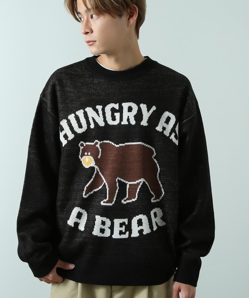 improves（インプローブス）の「グラフィック ジャガード クルーネックニット（ニット/セーター・メンズ・ブラック系/ホワイト/ブラック系1/ブラック/ホワイト系/ホワイト系1・MEDIUM/LARGE）」の6枚目の写真