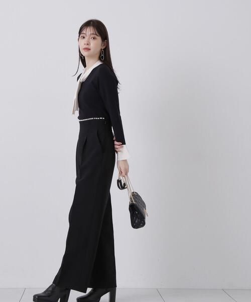 PROPORTION BODY DRESSING（プロポーションボディドレッシング）の「ウエストパールパンツ / 1214130001（その他パンツ・レディース・オフホワイト/ブラック・MEDIUM/SMALL）」の8枚目の写真