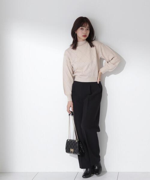 PROPORTION BODY DRESSING（プロポーションボディドレッシング）の「ウエストパールパンツ / 1214130001（その他パンツ・レディース・オフホワイト/ブラック・MEDIUM/SMALL）」の9枚目の写真