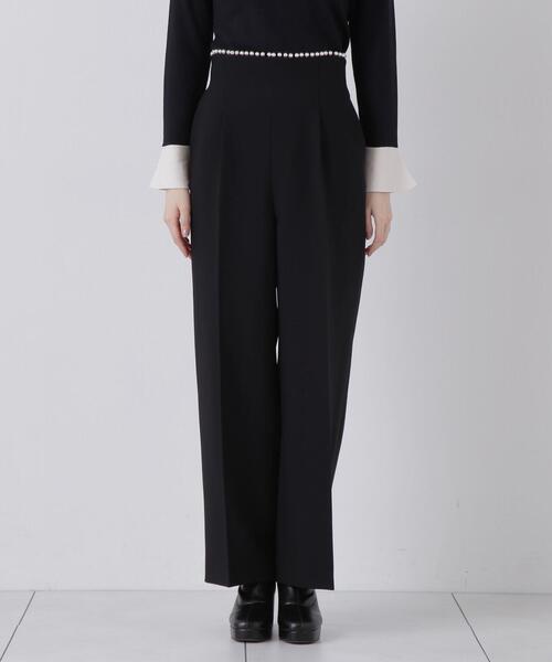 PROPORTION BODY DRESSING（プロポーションボディドレッシング）の「ウエストパールパンツ / 1214130001（その他パンツ・レディース・オフホワイト/ブラック・MEDIUM/SMALL）」の11枚目の写真