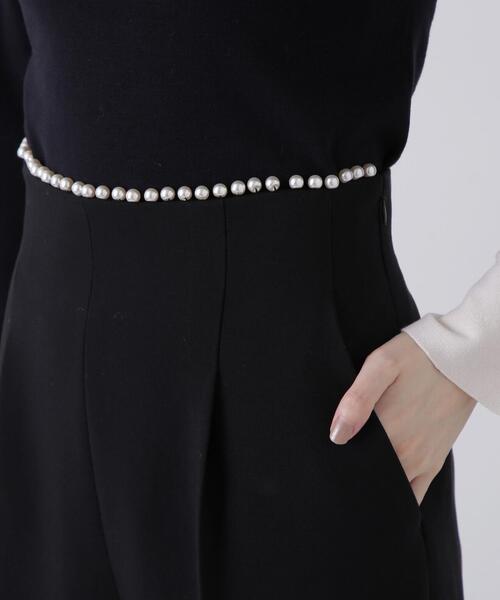 PROPORTION BODY DRESSING（プロポーションボディドレッシング）の「ウエストパールパンツ / 1214130001（その他パンツ・レディース・オフホワイト/ブラック・MEDIUM/SMALL）」の14枚目の写真
