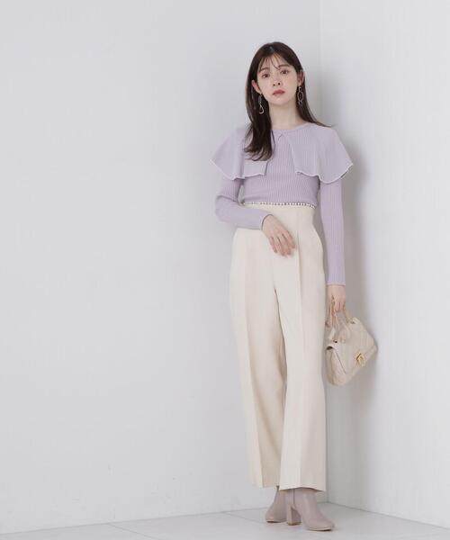 PROPORTION BODY DRESSING（プロポーションボディドレッシング）の「ウエストパールパンツ / 1214130001（その他パンツ・レディース・オフホワイト/ブラック・MEDIUM/SMALL）」の21枚目の写真