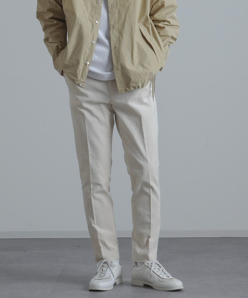 NANO universe(ナノユニバース)の「【WEB限定】コーデュロイテーパードスラックス(スラックス・メンズ・ブラック/オフホワイト/ネイビー/ベージュ/ダークブラウン・マルチサイズ)」の13枚目の写真