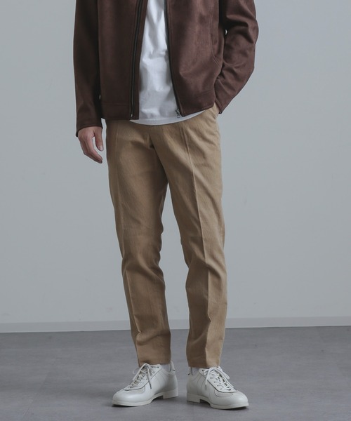 NANO universe(ナノユニバース)の「【WEB限定】コーデュロイテーパードスラックス(スラックス・メンズ・ブラック/オフホワイト/ネイビー/ベージュ/ダークブラウン・マルチサイズ)」の20枚目の写真