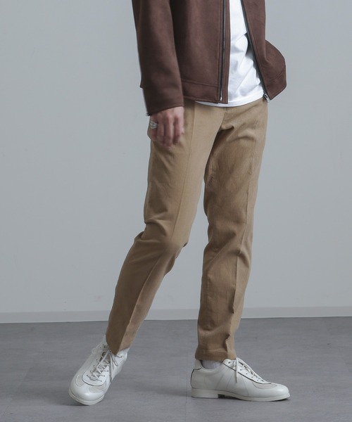 NANO universe(ナノユニバース)の「【WEB限定】コーデュロイテーパードスラックス(スラックス・メンズ・ブラック/オフホワイト/ネイビー/ベージュ/ダークブラウン・マルチサイズ)」の22枚目の写真
