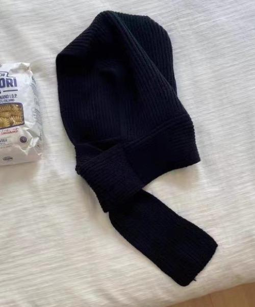 Vipoa(ヴィポア)の「カラーマフラーコンビハット(マフラー・レディース・レッド/ブラウン/ブラック/グレー/ブルー/アイボリー・FREE)」の10枚目の写真