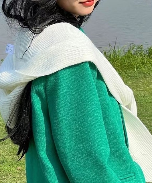 Vipoa(ヴィポア)の「カラーマフラーコンビハット(マフラー・レディース・レッド/ブラウン/ブラック/グレー/ブルー/アイボリー・FREE)」の8枚目の写真