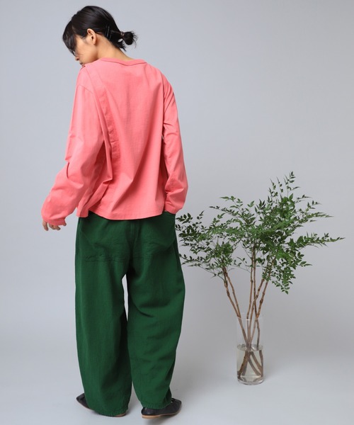 tシャツ M2167 あつみの違う切り替えロンＴ レディース M2167 あつみの違う切り替えロンT(M ホワイト): トップス - RNA