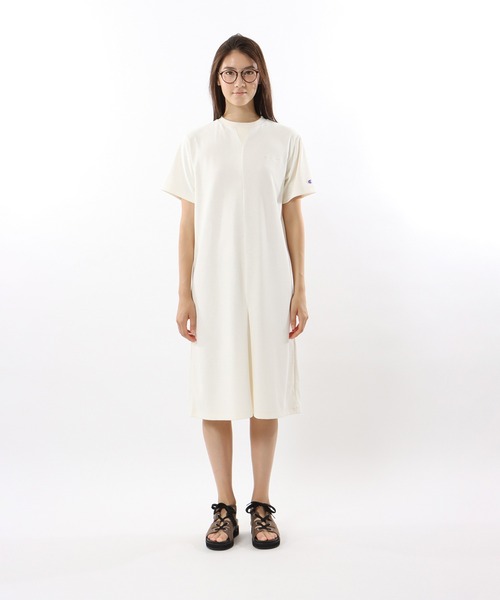 Champion(チャンピオン)の「【Champion/チャンピオン】レディース ワンピース(ワンピース・レディース・オフホワイト/ダークグリーン/ブラック・MEDIUM/LARGE)」の4枚目の写真
