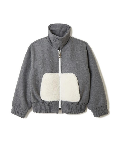 soduk(スドーク)の「boa pocket blouson(ブルゾン・レディース・グレー・ONE SIZE)」の8枚目の写真