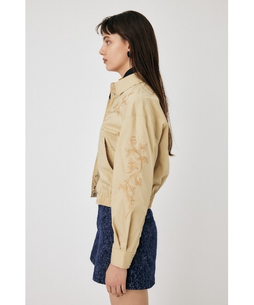 MOUSSY(マウジー)の「WESTERN SHIRT ブルゾン(ブルゾン・レディース・ブラック/ベージュ/ライトグリーン・FREE)」の10枚目の写真