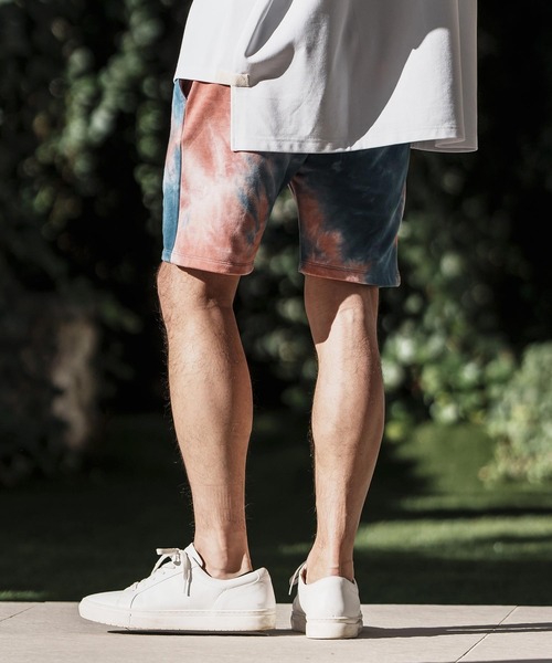 CAMBIO(カンビオ)の「mp11962- Tie Dye Sweat Short Pants ショートパンツ(その他パンツ・メンズ・オレンジ系その他/ネイビー系/レッド系その他・M/L/S)」の9枚目の写真
