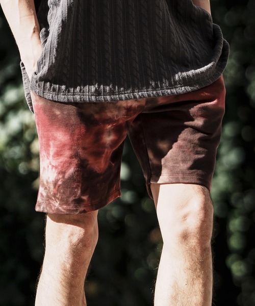 CAMBIO(カンビオ)の「mp11962- Tie Dye Sweat Short Pants ショートパンツ(その他パンツ・メンズ・オレンジ系その他/ネイビー系/レッド系その他・M/L/S)」の11枚目の写真