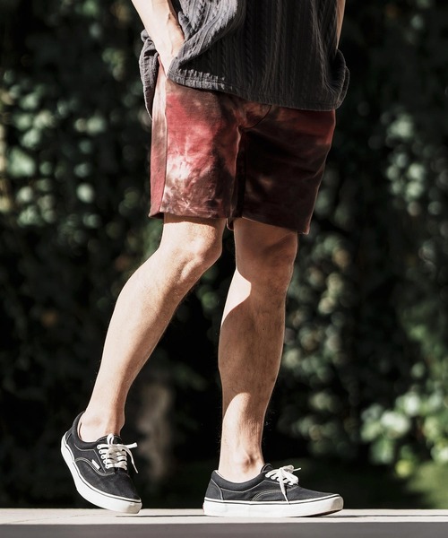 CAMBIO(カンビオ)の「mp11962- Tie Dye Sweat Short Pants ショートパンツ(その他パンツ・メンズ・オレンジ系その他/ネイビー系/レッド系その他・M/L/S)」の13枚目の写真