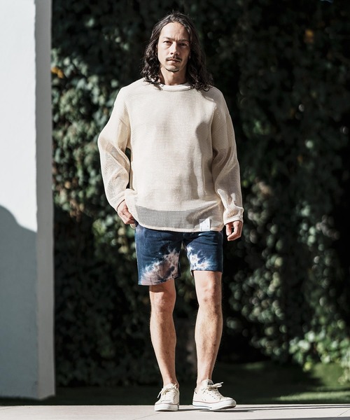 CAMBIO(カンビオ)の「mp11962- Tie Dye Sweat Short Pants ショートパンツ(その他パンツ・メンズ・オレンジ系その他/ネイビー系/レッド系その他・M/L/S)」の19枚目の写真