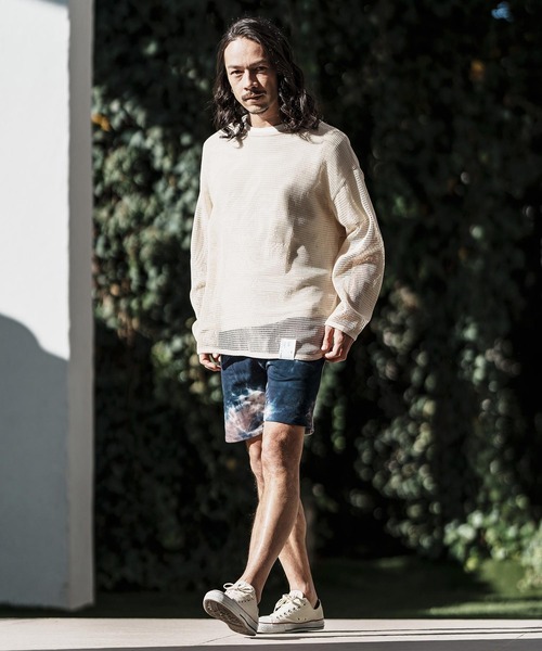 CAMBIO(カンビオ)の「mp11962- Tie Dye Sweat Short Pants ショートパンツ(その他パンツ・メンズ・オレンジ系その他/ネイビー系/レッド系その他・M/L/S)」の20枚目の写真