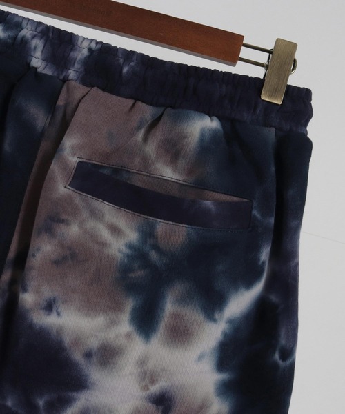 CAMBIO(カンビオ)の「mp11962- Tie Dye Sweat Short Pants ショートパンツ(その他パンツ・メンズ・オレンジ系その他/ネイビー系/レッド系その他・M/L/S)」の5枚目の写真
