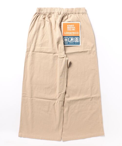 KRIFF MAYER Lady's Collection(クリフメイヤーレディースコレクション)の「冷感ロハテコフレアパンツ(その他パンツ・レディース・チャコール/ベージュ/サンドベージュ/ダークブルー/ネイビー/カラフル/ブラック/オフホワイト/ナチュラル/ブルー・MEDIUM/LARGE)」の11枚目の写真