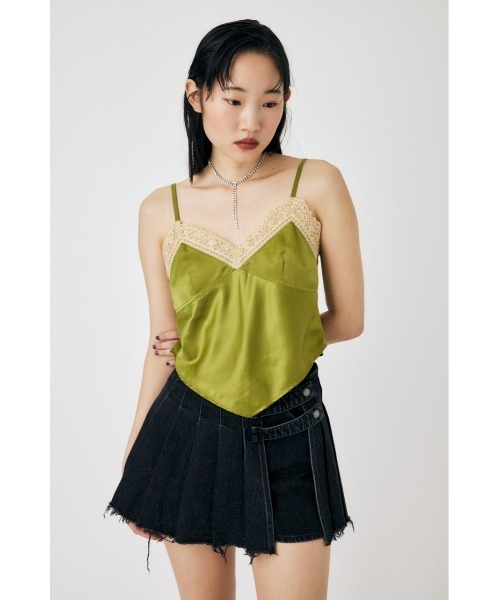 セール】SCARF HEM SATIN キャミソール（キャミソール）｜MOUSSY