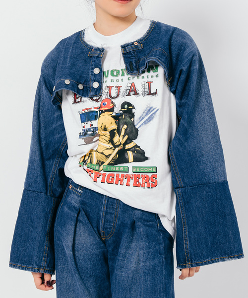 Bonum（ボナム）の「リメイクデニムショートジャケット（その他